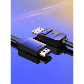 Kabelis DP uz HDMI 2M/MELNS Hadbh Vention