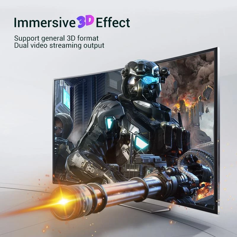 Kabelis DP uz HDMI 2M/MELNS Hadbh Vention