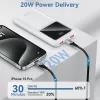 Power Bank USB 10000MAH 22.5W/Melns FHKB0 Vention