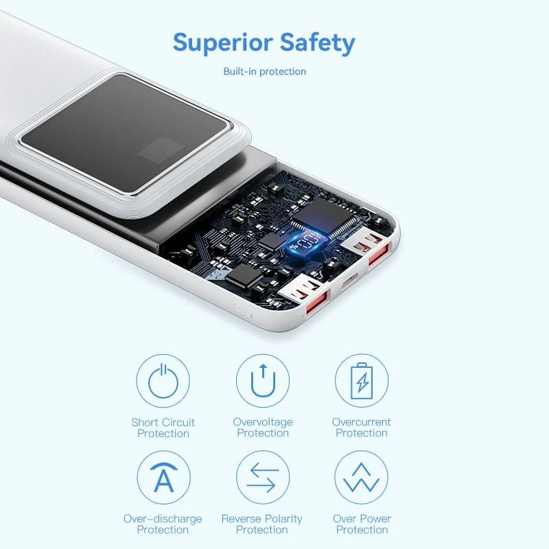 Power Bank USB 10000MAH 22.5W/Melns FHKB0 Vention