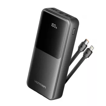 Ārējais akumulators USB 20000MAH 22.5W/Melns FHPB0 Vention