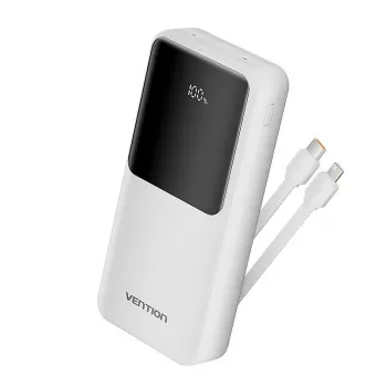 Ārējais akumulators USB 20000MAH 22.5W/WHITE FHPW0 Vention