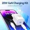 Mobilais lādētājs sienai USB-C/20W TZ-FEPW0-EU-02 Vention