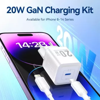 Mobilais lādētājs sienai USB-C/20W TZ-FEPW0-EU-02 Vention