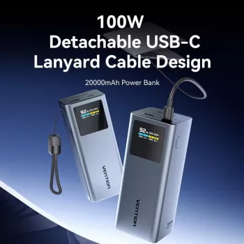 Ārējais akumulators USB 20000MAH 100W/FKCH0 Vention