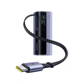 Pārnēsājams ārējais akumulators Baseus EnerGeek GR11 20000 mAh LiPo 145W, 2× USB-C + 1× USB-A, 20V, Melns