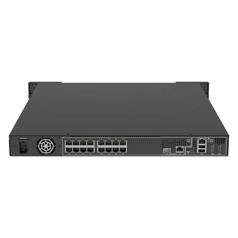 tīkls Video Recorder AXIS S2216 Mk II 16-channel, 4 TB HDD, 256 GB SSD, RAID 0/1/10, FIPS 140-2 L2, 1U, Melns
