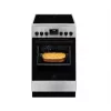 Brīvi stāvoša plīts Electrolux LKR540266X — 4 degļu keramiskā virsma, elektriskā krāsns 57 l, nerūsējošais tērauds, enerģijas klase A, 50 cm