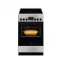 Brīvi stāvoša plīts Electrolux LKR540266X — 4 degļu keramiskā virsma, elektriskā krāsns 57 l, nerūsējošais tērauds, enerģijas klase A, 50 cm