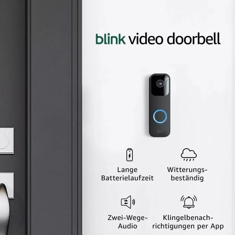 Amazon Blink Video Doorbell Melns
