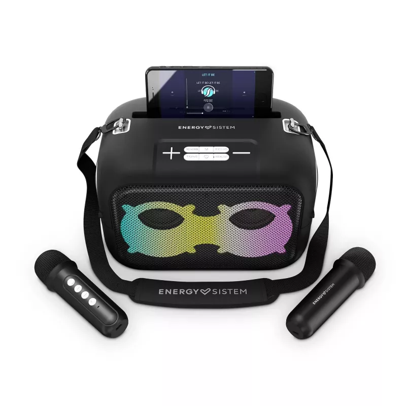 Stereo pārnēsājamais skaļrunis Energy Sistem KaraokeStar Melns