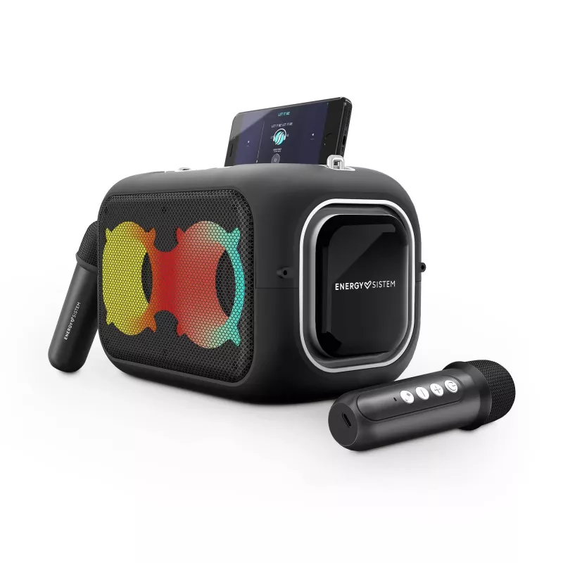 Stereo pārnēsājamais skaļrunis Energy Sistem KaraokeStar Melns