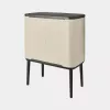 Brabantia Bo Touch atkritumu tvertne 33 L 3 grozi Bēša Platums 540 mm Dziļums 312 mm Augstums 680 mm