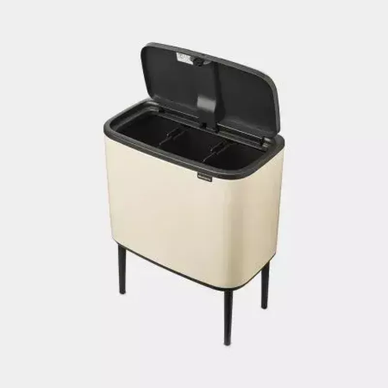 Brabantia Bo Touch atkritumu tvertne 33 L 3 grozi Bēša Platums 540 mm Dziļums 312 mm Augstums 680 mm