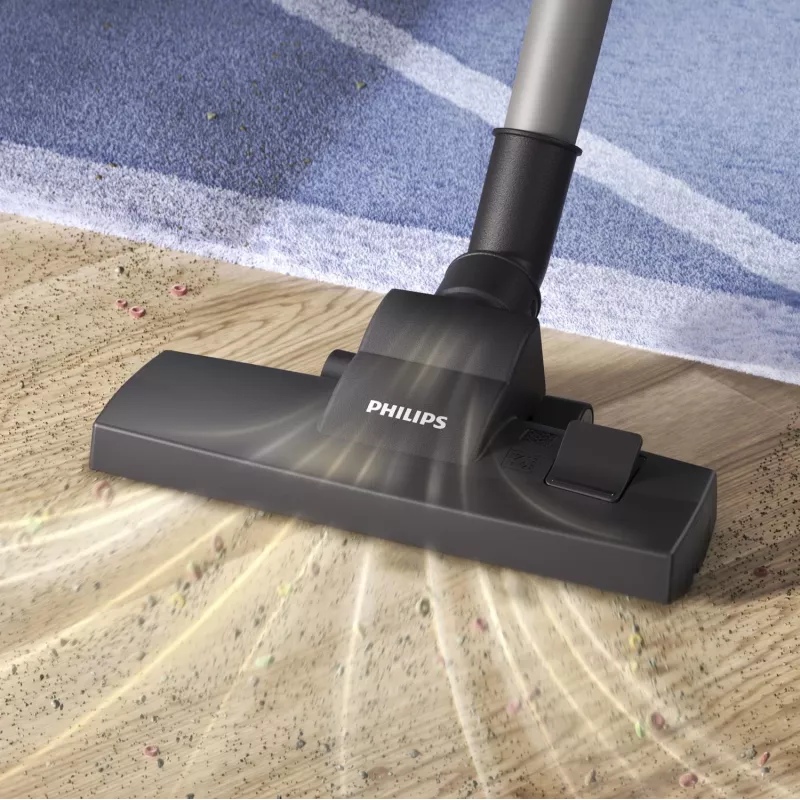 Cilindru putekļsūcējs Philips 2000 series XD2152/12 — 850 W, 3 L putekļu maiss, HEPA filtrs, sausā tīrīšana