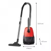 Cilindriskais putekļsūcējs Philips 1000 series XD1111/10, 800 W, sausā tīrīšana, putekļu maiss 3 L, HEPA, 77 dB