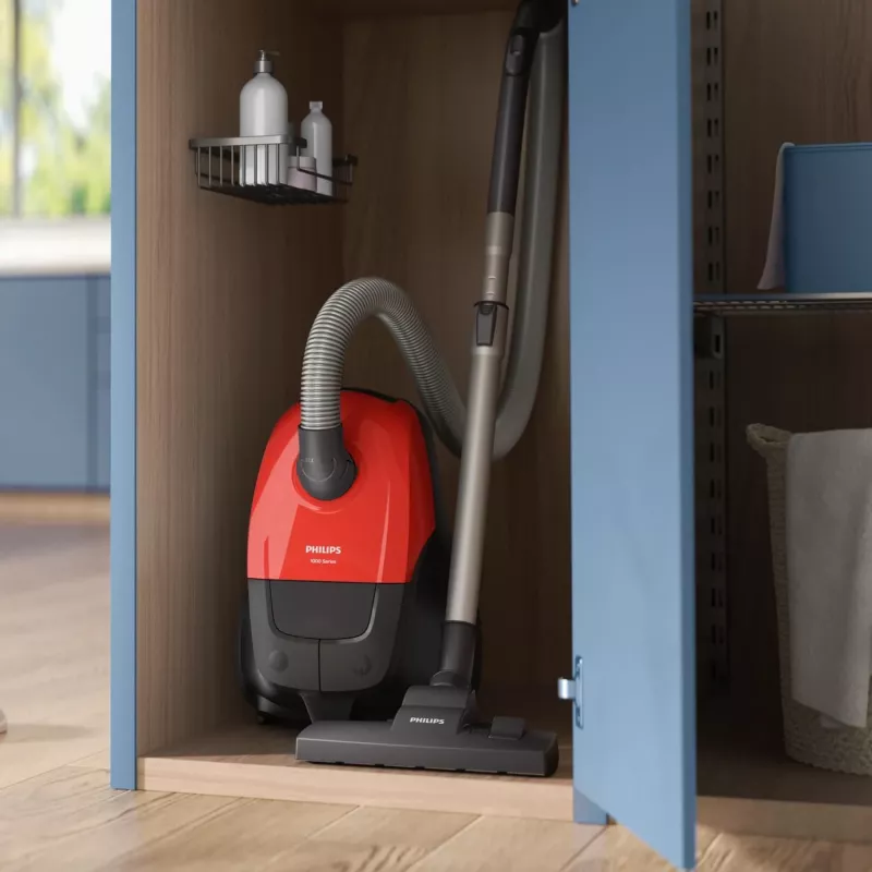 Cilindriskais putekļsūcējs Philips 1000 series XD1111/10, 800 W, sausā tīrīšana, putekļu maiss 3 L, HEPA, 77 dB