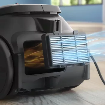 Cilindriskais putekļsūcējs Philips XD2142/12 — 850 W, 3 L putekļu maiss, HEPA filtrs, sausā tīrīšana