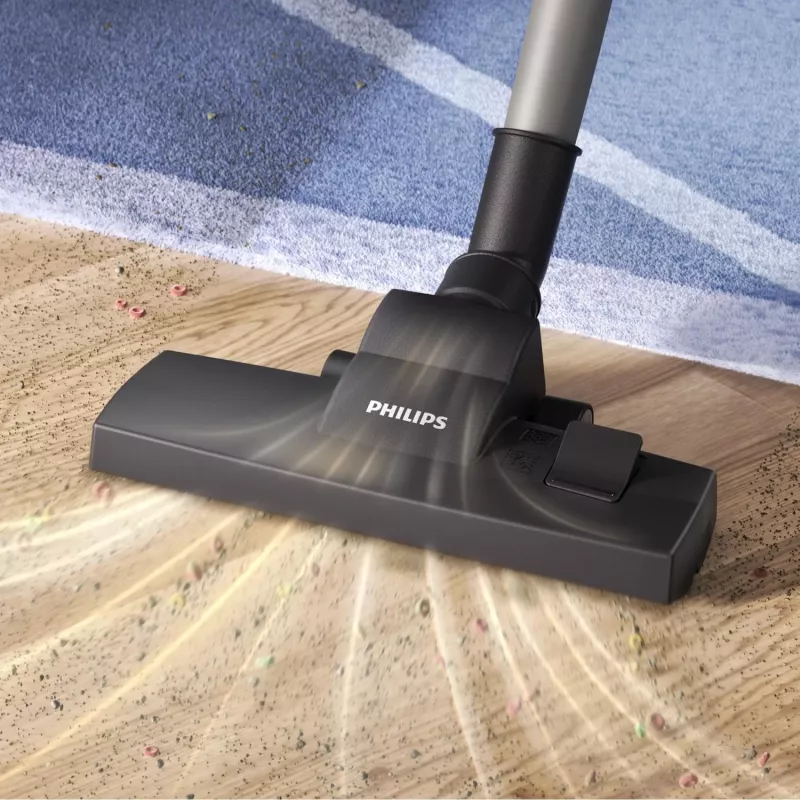 Cilindriskais putekļsūcējs Philips XD2142/12 — 850 W, 3 L putekļu maiss, HEPA filtrs, sausā tīrīšana