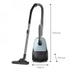Cilindra tipa putekļsūcējs Philips 2000 series XD1142/10 — 800 W, 3 L putekļu maiss, HEPA filtrs, sausā tīrīšana