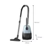 Cilindra tipa putekļsūcējs Philips 2000 series XD1142/10 — 800 W, 3 L putekļu maiss, HEPA filtrs, sausā tīrīšana