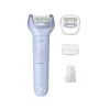 Epilators Philips 8000 Series BRE708/00 — bezvadu, mitrai un sausai lietošanai, 32 pincetes, 2 ātrumi, zils