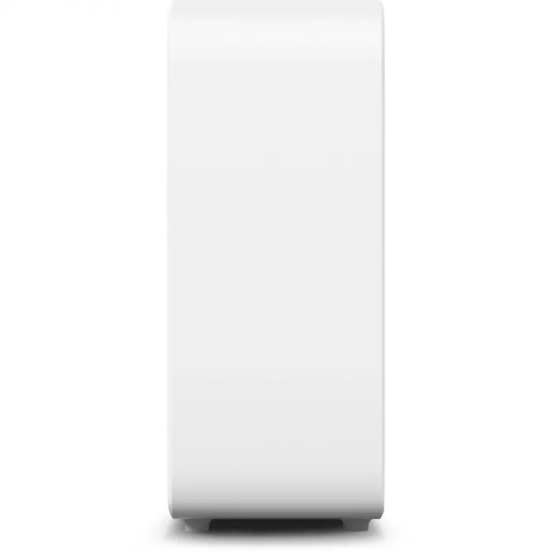 Aktīvais zemfrekvences skaļrunis Sonos Sub 4 — D klases pastiprinātājs, maiņstrāva 110–240 V, 40,2×15,8×38,9 cm, melnā vai baltā krāsā