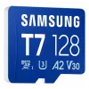 MicroSDXC atmiņas karte Samsung T7 128 GB UHS-I U3 V30 170 MB/s Zila