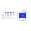 MicroSDXC atmiņas karte Samsung T7 128 GB UHS-I U3 V30 170 MB/s Zila