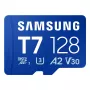 MicroSDXC atmiņas karte Samsung T7 128 GB UHS-I U3 V30 170 MB/s Zila