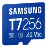 MicroSDXC atmiņas karte Samsung T7 256 GB UHS-I U3 V30 lasīšana 170 MB/s Zila