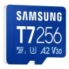 MicroSDXC atmiņas karte Samsung T7 256 GB UHS-I U3 V30 lasīšana 170 MB/s Zila