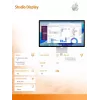 Apple Studio Display monitors (standarta stikls) ar noliecamu un augstumā regulējamu statīvu