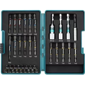 MAKITA E-26179 - Torsion Bit-Set Impact Premier bezvada triecienskrūvgriezim DTD153 un DTD157 (38 gab.) (E-26179)