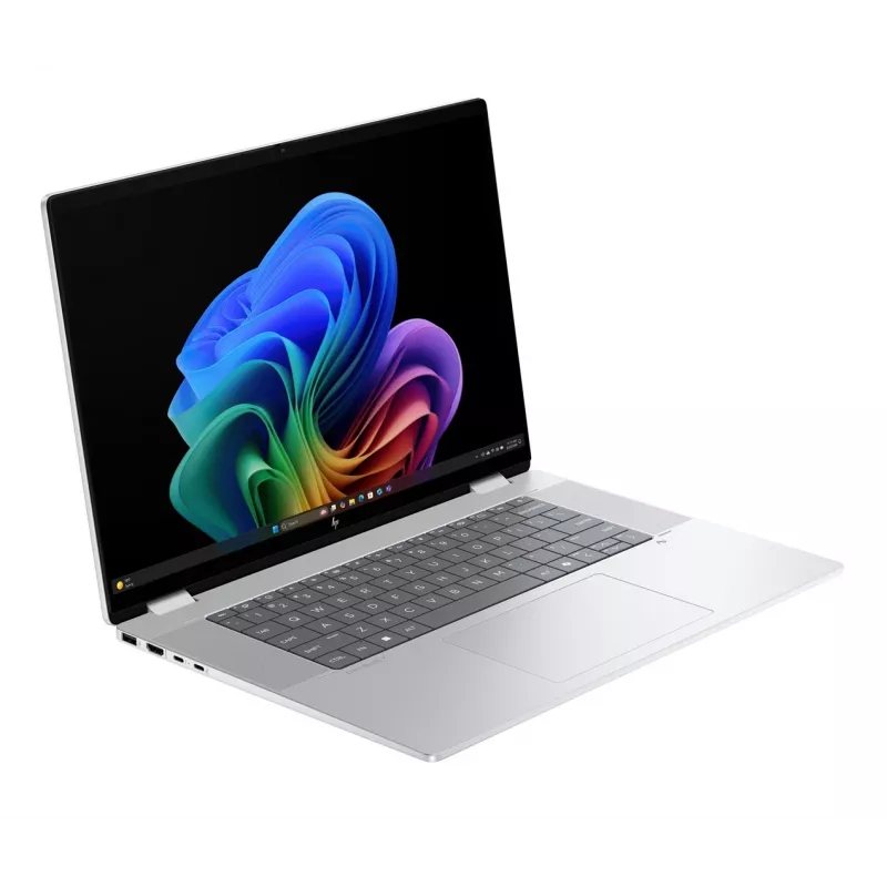 2-in-1 HP OmniBook X Flip NG AI 16-as0003nw klēpjdators, 16 collu 3K OLED skārienekrāns, 32 GB RAM, 1 TB SSD, Windows 11 Home, Ultra 7 258V, Glacier Silver