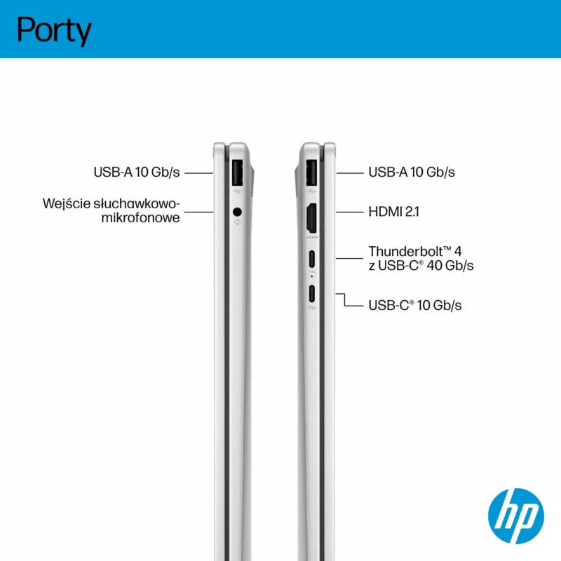 2-in-1 HP OmniBook X Flip NG AI 16-as0003nw klēpjdators, 16 collu 3K OLED skārienekrāns, 32 GB RAM, 1 TB SSD, Windows 11 Home, Ultra 7 258V, Glacier Silver