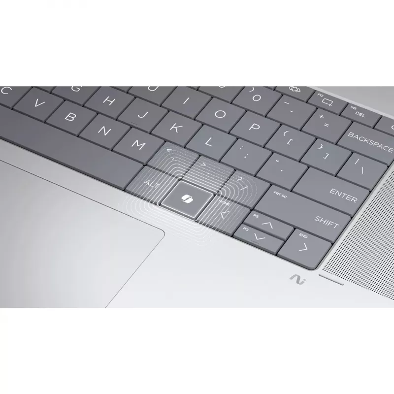 2-in-1 HP OmniBook X Flip NG AI 16-as0003nw klēpjdators, 16 collu 3K OLED skārienekrāns, 32 GB RAM, 1 TB SSD, Windows 11 Home, Ultra 7 258V, Glacier Silver