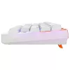 Mehāniskā spēļu tastatūra Cherry K5 Pro TMR Compact 65% AZERTY RGB vadu USB oranži balta