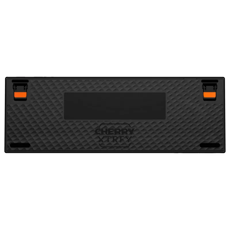 Mehāniska spēļu tastatūra Cherry K5 PRO TMR COMPACT — 65% AZERTY, USB vadu pieslēgums, RGB apgaismojums, melna/oranža