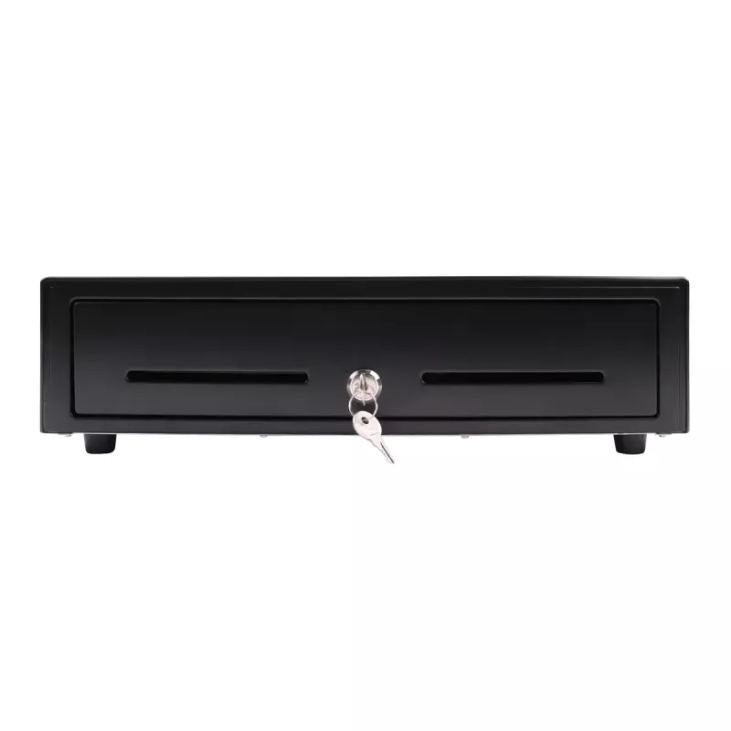 Elektroniska naudas kaste Olympia LD 410A, metāla korpuss, melna, 415×410×104 mm