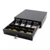 Elektroniska naudas kaste Olympia LD 410A, metāla korpuss, melna, 415×410×104 mm