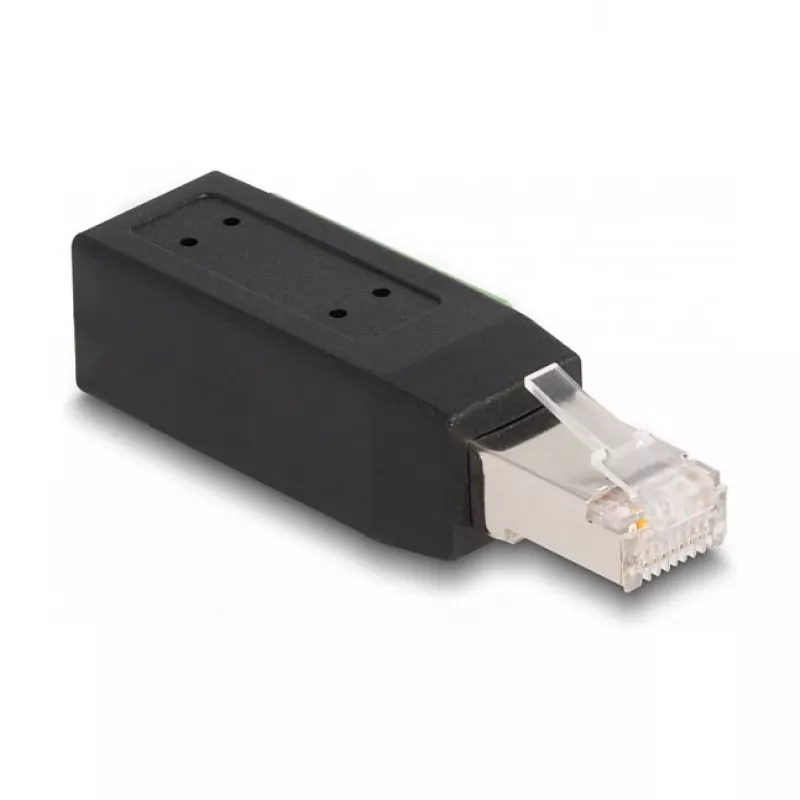 DeLOCK RJ45 spraudnis Cat.5e uz spaiļu bloka adapteri 90° leņķī