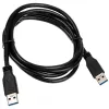 USB 3.2 Gen.1 kabelis Type A vīr. / A vīr. InLine 35215 melns 1,5 m