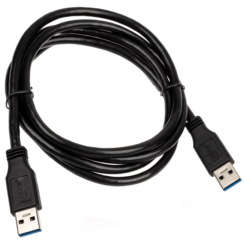 USB 3.2 Gen.1 kabelis Type A vīr. / A vīr. InLine 35215 melns 1,5 m