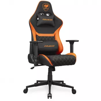Universāls spēļu krēsls COUGAR Gaming Armor One V2 F polsterēts sēdeklis melns oranžs