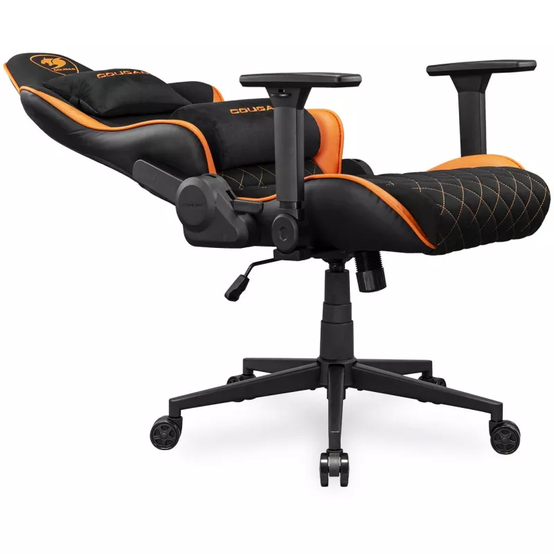 Universāls spēļu krēsls COUGAR Gaming Armor One V2 F polsterēts sēdeklis melns oranžs