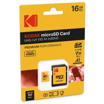 Kodak MicroSDHC 16GB UHS-I U1 V10 A1 Premium