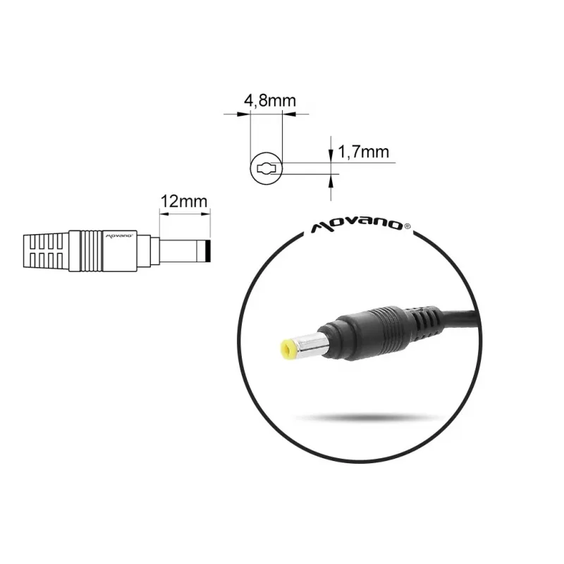 Klēpjdatora lādētājs MITSU 10.5V 4.3A (4.8×1.7 mm) Sony klēpjdatoriem