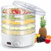 Extralink Home lielais pārtikas žāvētājs sēnēm, augļiem, dārzeņiem un garšaugiem jaudīgs Pro 500W + 5 paplātes 27cm balts