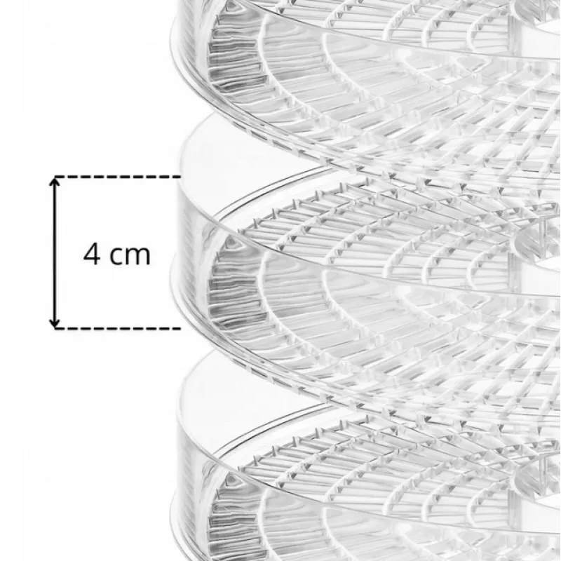 Extralink Home lielais pārtikas žāvētājs sēnēm, augļiem, dārzeņiem un garšaugiem jaudīgs Pro 500W + 5 paplātes 27cm balts